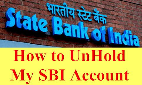 How to UnHold My SBI Account