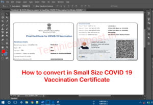 Covid Vaccine Certificate ID Card size में Print कैसे करे? How to make vaccination certificate small card