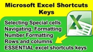 Microsoft Excel all Shortcuts Keys (MS Excel Shortcuts Keys List)